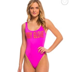 Body Glove flamingo pink one piece swimsuit